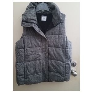 Old Navy herringbone puffer vest